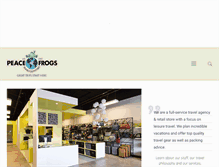 Tablet Screenshot of peacefrogstravel.com